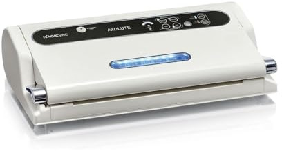 Magic Vac, Axolute, Macchina Sottovuoto Alimenti Multifunzione Professionale, per Sacchetti Sottovuoto e Cottura, con Potente Motore e Kit Sottovuoto Alimenti, Brevettata, Made in Italy, Bianca