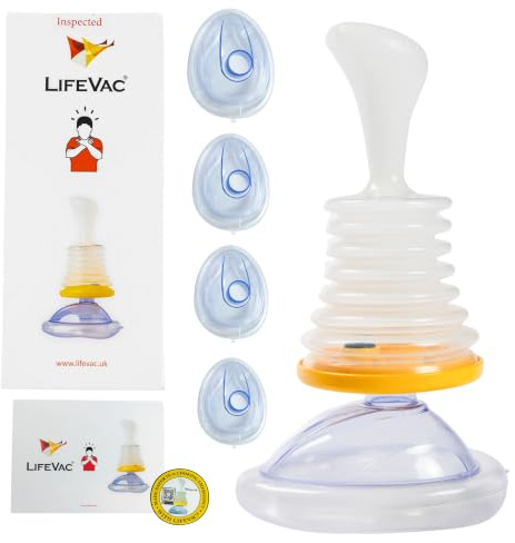 LifeVac Home Kit - Choking Rescue Device for Adults and Children First Aid Kit, Portable Airway Suction Rescue Device, First Aid Choking Device, Anti-Choking System, Airway Clearance Assistance