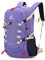 Bseash 40L Leichter wasserdichter Wanderrucksack mit Regenschutz, Outdoor Sport Reise Tagesrucksack Multifunktions Reisetasche für Camping Klettern Skifahren Radfahren (Violett)