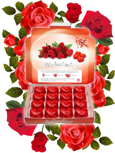 Red Roses - Cera aromática para lámpara aromática y eléctrica, cera de cera de soja, vegana y apta para animales, aroma a cera aromática