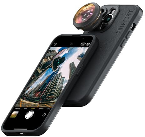 Shiftcam | LensUltra 200° Fisheye Lens - 0.2x Magnification, 200° Angle - Ultimate Clarity for Immersive Photos, Unique Wide Angle, All-Inclusive Selfies, Premium Cinematic Design