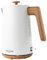 Salter EK5822WHT Toronto 1.7L Kettle – 3KW Rapid Boil, 360° Base, Limescale Filter, Stylish Wood Effect, Cordless, Boil Dry Sensor & Auto-Shut Off, Water Level Indicator, Otter Controller, Matt White