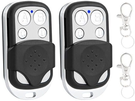 LAWOHO 433MHz Fix Code Clone Garagentoröffner Fernbedienung Kompatibel mit TORMATIC DORMA HS43-1E | HS43-2E | HS43-3E | HS43-4E | S43-1 | MHS43-1 | MAHS433-01 | MAHS433-04 Handsender 2 Stück