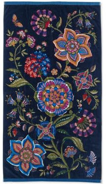 Pip Studio Viva la Vida dunkelblau Badetuch 100x180cm (1 Stück)