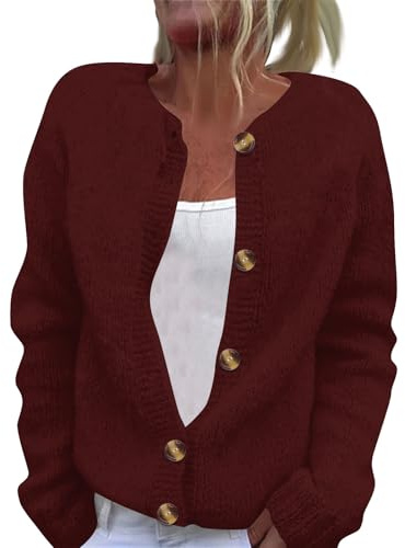 Générique Pull Noel Femme Casual Acheter En Ligne L Pull Femme Long Cardigan Femme Chic Et Elegant Toutes Les Saisons Et Ventes Flash Gilet Grosse Maille Femme Pull Ouverte Pas Cher Vin XXL