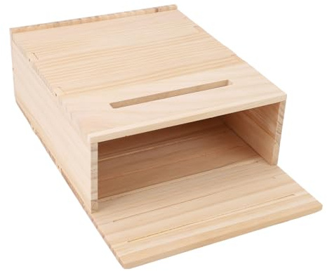 Kit de casa de murciélagos Grande para Exteriores,Caja de Refugio para murciélagos de una Sola cámara,gallinero de Madera Hecho a Mano con Forma de murciélago para atraer