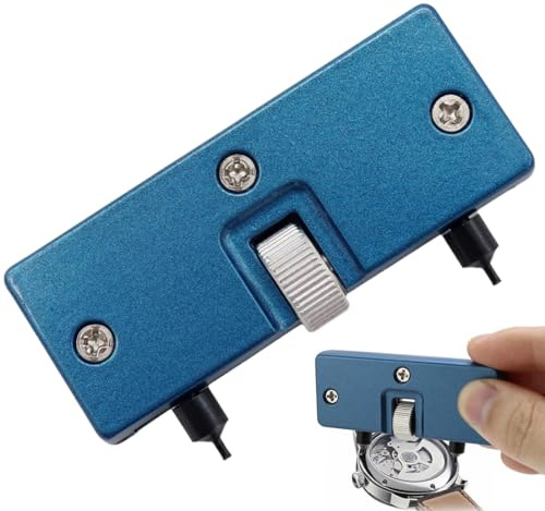 1 Pièce Ouvre Fond De Boîtier De Montre Ouvre Boîtier Ajustable Changement Pile Montre Ouvre Boitier Montre Montre Clé Remover Outil Pour Ouvrir Le Couvercle De La Montre En Tournant (Bleu)
