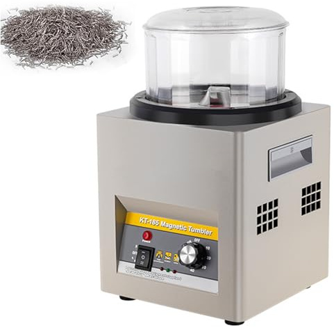 Lucidatrice magnetica per gioielli, 2000 giri/min, con aghi da 500 g, rotazione a doppia direzione, per negozi di gioielli e studi, ideale per uso individuale