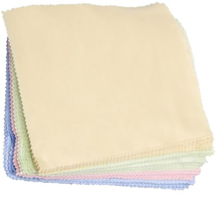 Hemobllo Paños de Microfibra para Limpiar Lentes 100 Piezas 13x13 Cm 4 Colores Mixtos para Gafas de Sol, Pantallas de Teléfono y Dispositivos Electrónicos, sin Pelusas ni Rayas