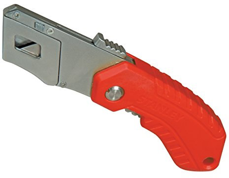 Stanley 0-10-243 - Cuchillo de seguridad autoretráctil y plegable, 160 mm