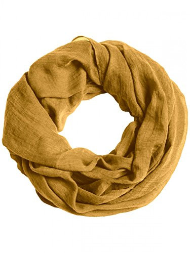 Caspar SC432 Damen Vintage Loop Schal, Farbe:curry, Accessoires:One Size