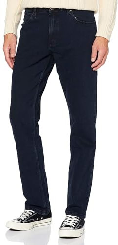 Wrangler Herren Red Kabel Straight Jeans, Blue Black, 38W / 32L EU