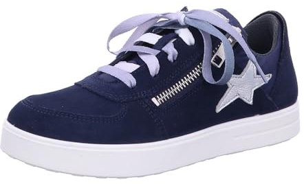 Superfit Mädchen Stella Sneaker, Blau 8010, 30 EU Weit