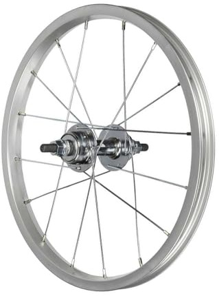 Rueda de llanta Trasera para Bicicleta de niño/a de época, 16 x 1,75, de Aluminio, 1 Velocidad, Cierre con Tuerca