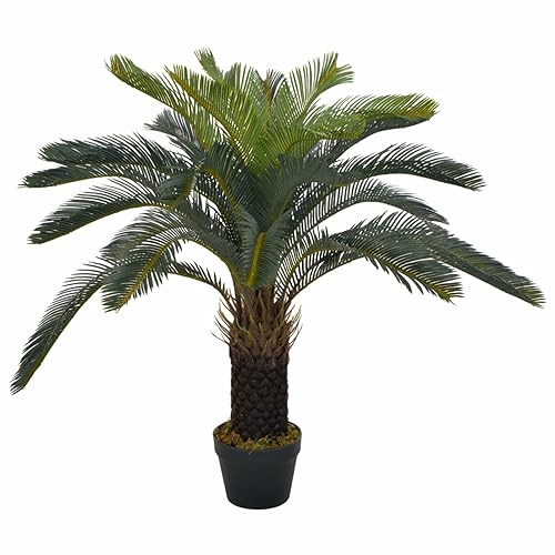 Xichuzi Planta Artificial Palmera CICA con macetero 90 cm Verde, Planta Artificial, Home Decoracion - 280185