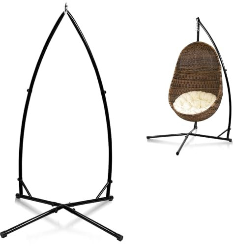 Eikuavons Hängesessel Gestell, Metall Hängestuhlgestell, Hängemattengestell, Hängesitzständer für Hängesitz Halterung, Halterung Schaukelgestell Metall, Hängesitzständer für drinnen und draußen