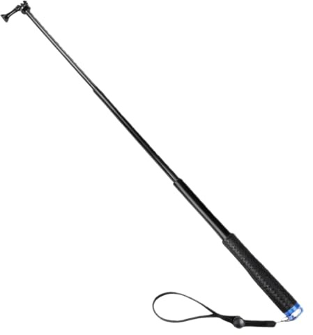 Vattentät teleskopisk selfiepinne 92 cm i aluminium, för selfie Kompatibel med GoPro Hero 13/12/11/10/9/8, DJI Osmo, AKASO, Insta360, Action 5 Pro/4, WOLFANG och andra actionkameror