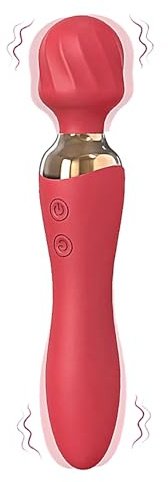 Wand Vibrator with Dual Ended Sex Toys for Woman G Spot Vibrator Clitoral Nipple Stimulator with 12 Vibrating Modes Bullet Vibrators Anals Sex toys4couples Women Waterproof Rechargeable Adult Toys