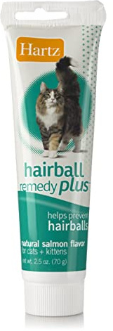 Hartz Hairball Remedy Plus Salmon Flavored Paste for Cats and Kittens, 2.5 Ounce
