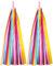 1 Pair Kinder Fahrrad Luftschlangen Weihnachtsgeschenke Lenker Bunte Bänder Streamer Fahrrad Griffe Quasten Bänder für Dekoration