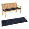 HAVE A SEAT Luxury - Sitzpolster für Gartenbank, Bequeme Gartenbankauflage - orthopädisch, wetterfest, waschbar bis 95° C - Made in Germany (100x48 cm, Marine Blau)