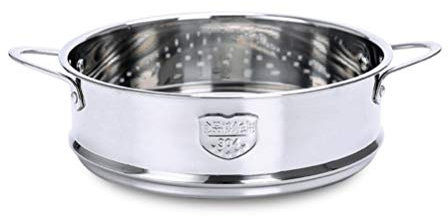 Cabilock Steamer Basket, Stainless Steel Steamer, Small Food Steaming Rack Steam Basket Pot for Cooking Rice Vegetables Meat Fish Dumplings Dim Sum