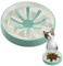 Navaris Antischlingnapf Hund und Katze - Slow Feeder Hund - Antischlingnapf aus Keramik - Fördere EIN langsames und gesundes Fressen - Frei von Plastik - Blau