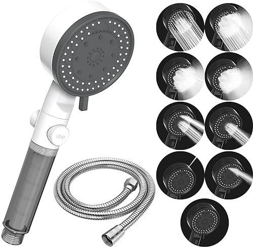 STOAT®duschkopf mit schlauch duschschlauch 1,5m duschbrause dusche regendusche set wassersparender duschkopf duschkopf druckerhöhend duschköpfe duschset handbrause mit schlauch wasserfilter dusche