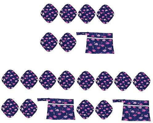 Beaupretty 3 Sätze Wiederholbare Hygiene matten Stoff-Mama-Pads wiederverwendbar animal-design sanitär Handtuchauflage Menstruationspad aus Bambus Bambus-Kohle Damenbinde Inkontinenzeinlage