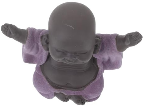 CONGARTENO Lustige Buddha Figurine Aus Handgefertigte Teepet Dekoration Für Schreibtisch Und Zuhause Zen Buddha Statue Für Freunde Und Familie