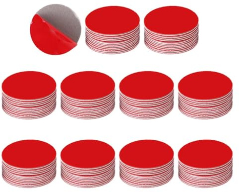 NHQZ Pack of 100 Double-Sided Replacement Adhesive Pads Compatible with Needit Park Lite Electronic Parking Disc, 3M Adhesive Pads, Heat Resistant, Strong Vhb Stickers for Windscreen (10 x 10 mm)