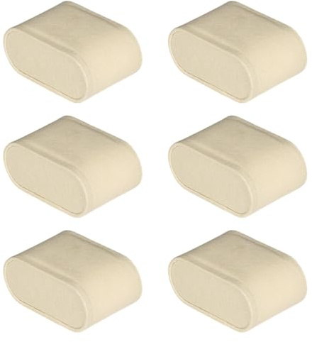 Stxdynjy Paquete de 6 cojines de reloj para exhibición y almacenamiento, beige, 7cmx4.5cmx3.5cm