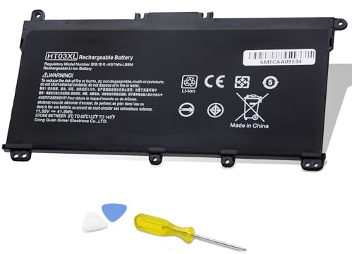 ZJWDATG 41.9Wh HT03XL L11119-855 Laptop Battery Compatible With HP Pavilion 14/15/17 14-CE 14-CK 14-DF 15-CS 15-CW 15-DA 15-DB 17-CA Series 14M-DH0003DX 14M-DH1003DX 15-CS0053CL L11421-542 L11421-2C2