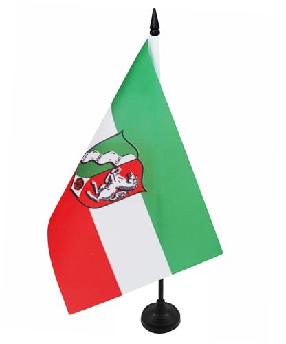 AZ FLAG Bordsflagga Nordrhein-Westfalen 21x14 cm 100D Polyester Plastfot