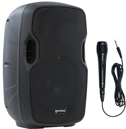 Gemini AS-08TOGO 500W Noir haut-parleur - Hauts-parleurs (2-voies, Avec fil &sans fil, 3,5mm/USB/Bluetooth, 500 W, 50 - 19000 Hz, Noir)