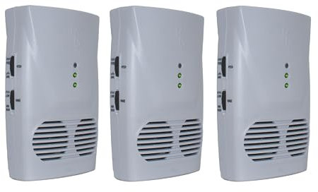Pestbye® Advanced Whole House Mouse Repellent - Ultrasonic Electromagnetic Mice Rat Rodent Repeller - Set of 3