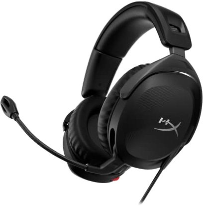 HYPERX 519T1AA Cloud Stinger 2 – Lightweight over-ear headset with mic, Swivel-to-mute function, 50mm drivers, PC Compatible, Black