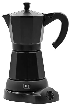 BOJ cafetera electrica 6 tazas negra giratoria 360º