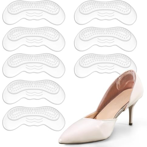 Heel Pads for Shoes that are Too Big: Heel Protectors for Loose Shoes - Stop Heel Pain - Heel Blisters(4 Pairs)
