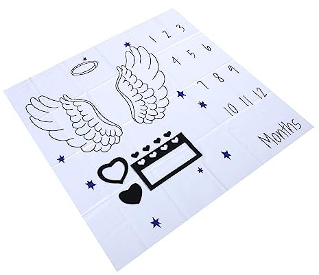 TINEASUR Babydecke Für Fotoshooting Monatsdecke Für Neugeborene Einzigartige Fotorequisiten Für Erste Lebensjahre Erinnerung An Wachstum Und Entwicklung