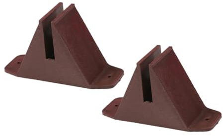 Milisten 2piezas Soporte De Cercas De Jardín Base Anticolapso para Estacas De Cercas De Plástico Instalación Fácil y Versátil Estables y Decorativas