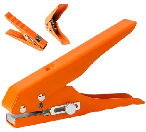 Taglierina per bordi in PVC, pinza punzonatrice per strisce di bordi, altezza regolabile, punzone in legno da 8 mm, per biglietti di carta