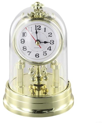 Orologio da tavolo con design retrò europeo con carillon affascinante pezzo vintage per elevare il tuo arredamento (oro)