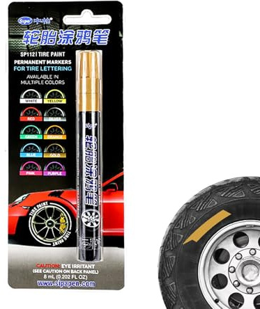 Rotulador de pintura para neumáticos de coche, marcador de neumáticos, resistente al agua, rotulador de letras de pintura automática, bolígrafos sin fugas de tinta para vallas de madera de patio