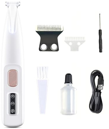 Patounet Tondeuse Pour Chat – Tondeuse Électrique De Précision Ultra-Silencieuse, Lames Sûres Et Hypoallergéniques, Ne Blessera Pas Votre Chat, Rechargeable