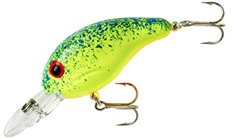 Bandit Crank 200-Series 2-Inch Blue Splatter Back 4 to 8-Feet Deep Bait