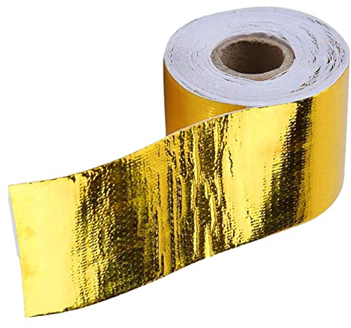 Ditanpu Bouclier Thermique Voiture,Bouclier d'isolation Thermique pour échappement Voiture - Band'aluminium barrière Thermique adhésive réfléchissante Chaleur Papier