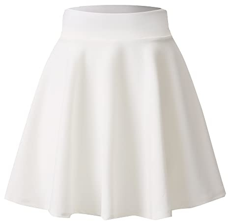 Hoerev Kvinnor Flickor Flammande Casual Mini Skola Tennis Skater Casual Dance Kjol med två sidofickor och innershorts
