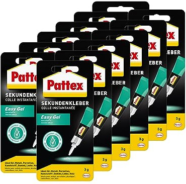 Pattex Sekundenkleber Easy Gel (12er Pack (12x 3g))