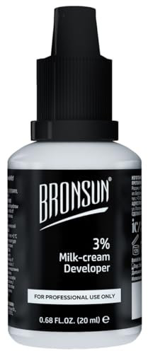 BRONSUN Lait Oxydant 3% - Nouvelle Version | 30 ml | Pour Teinture Cils et Sourcils | Dilution Parfaite | Plus de 50 Applications | Crème Oxydante | Résultat Intense et Longue Durée | Cream Developer